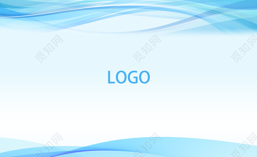 蓝色渐变线条商务觅知君名片公司名片