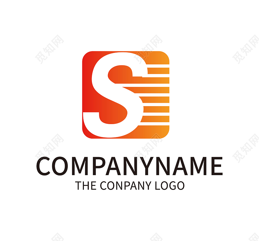 橙黄色简洁大气风格科技学校logo