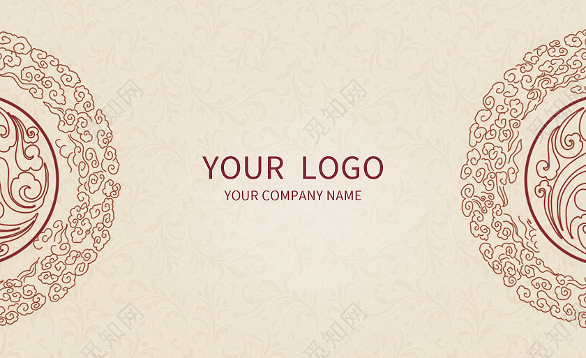 黄色中国风中式餐饮餐饮名片美食名片