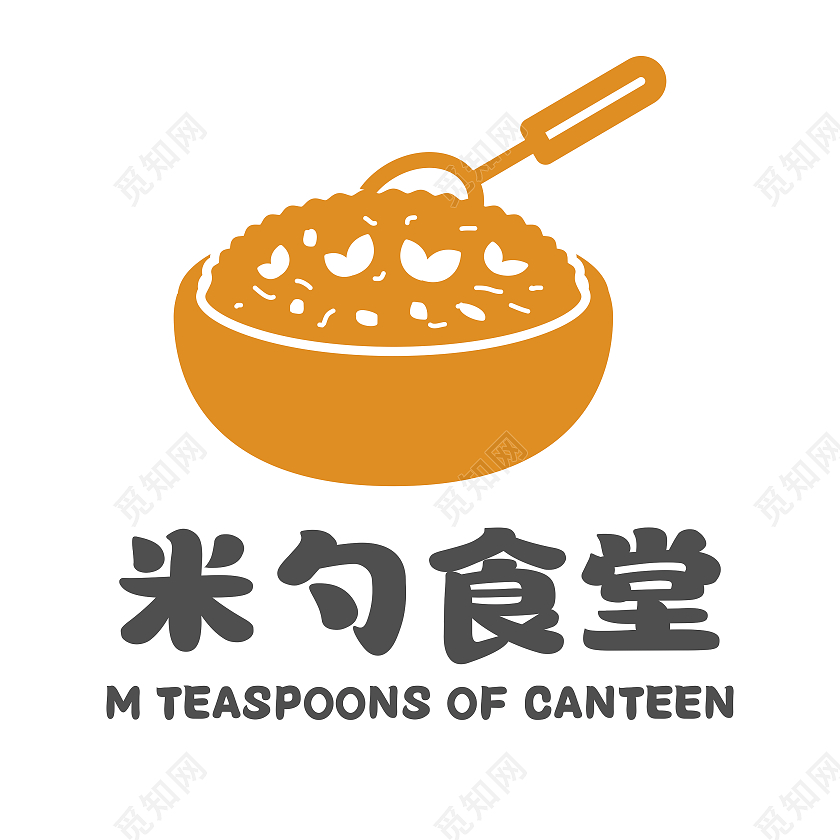米勺食堂餐饮美食餐厅饭店logo餐饮logo餐厅logo