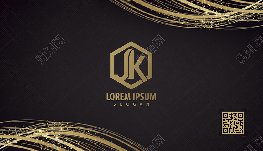 黑色商务风科技公司名片名片设计黑金色名片黑色名片