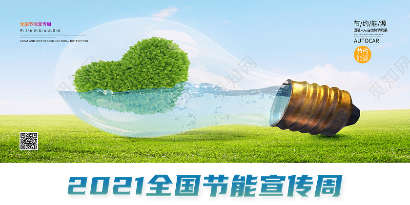 全国节能宣传周促进人与自然协调发展展板