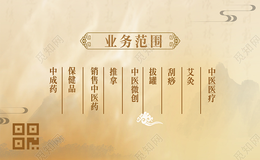 中国风黄色牛皮纸中医华佗中药名片设计中医名片
