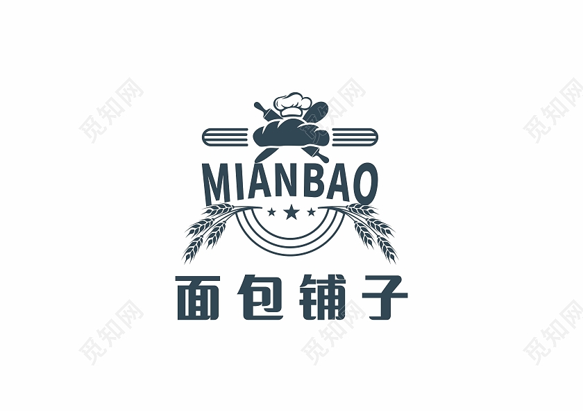 高端LOGO面包访食品素材矢量餐饮餐饮logo