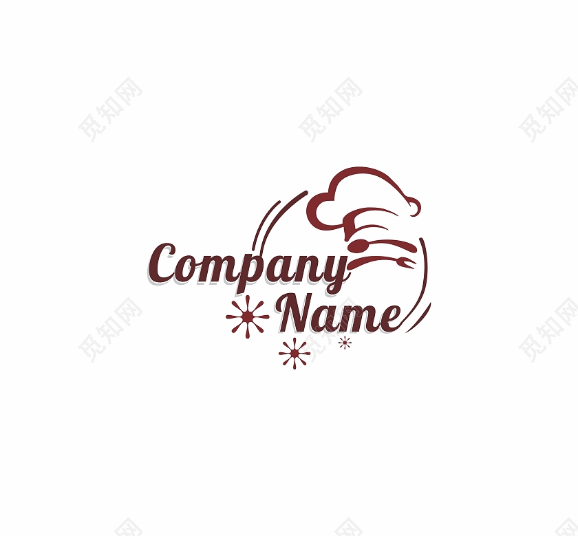 品质卡通餐饮LOGO矢量西餐艺术感餐饮logo