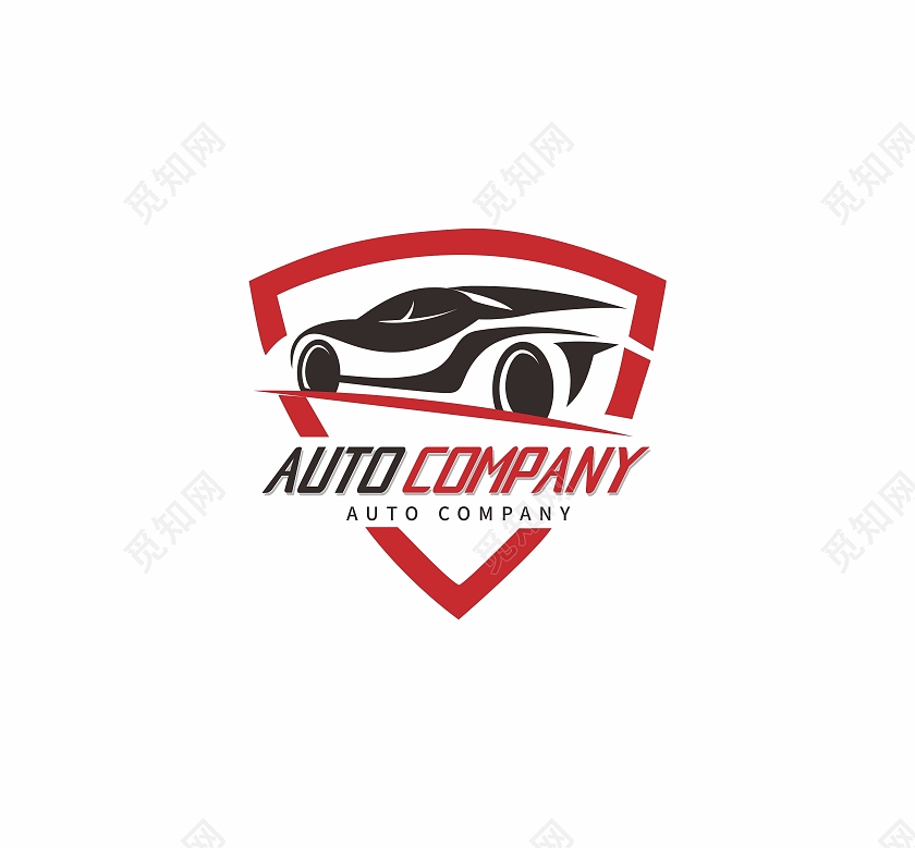 大气典雅汽车logo简洁汽车保养标志标识