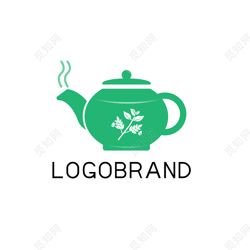 茶壶泡茶图标logo素材ai矢量文件茶叶logo
