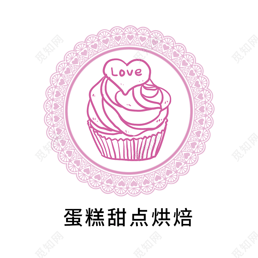 甜品甜食标志标识LOGO模板设计甜品logo