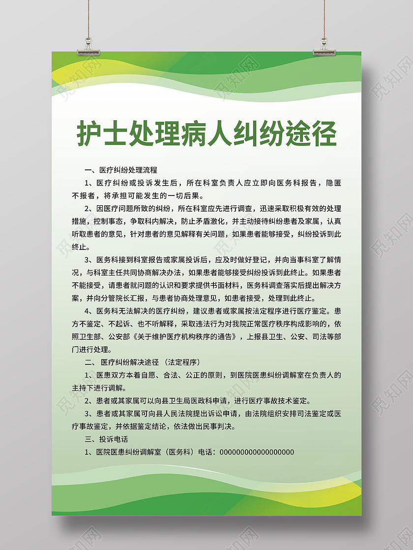 医院制度急诊检诊分诊制度人员管理制度工作制度海报