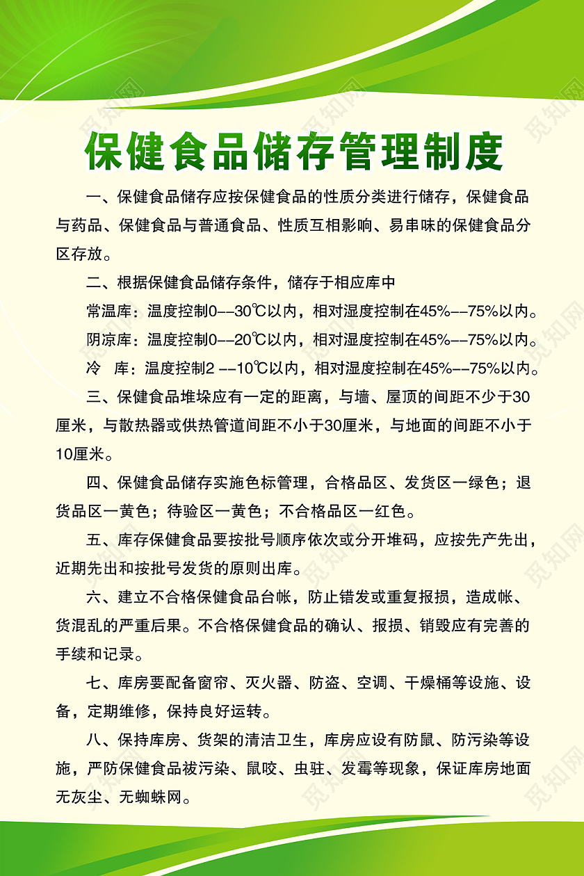绿色简约销售卫生管理制度套图药品食品餐饮卫生管理绿色制度