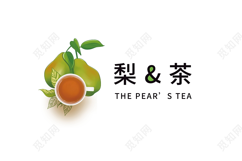 传统风格茶叶茶行标志茶叶logo茶壶模板设计茶logo