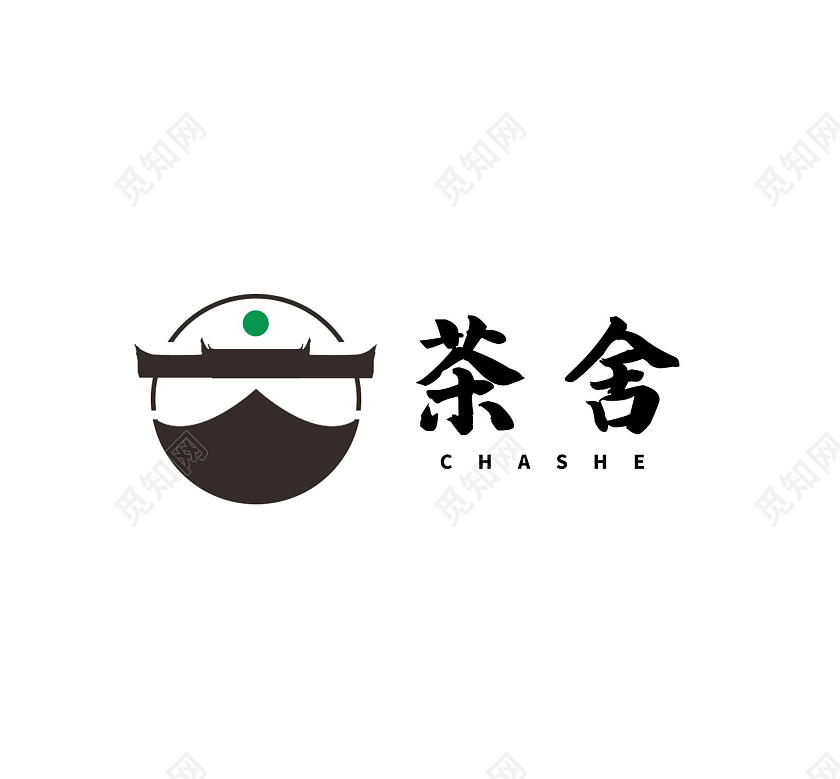 传统风格茶叶茶行标志茶叶logo茶壶模板设计茶logo