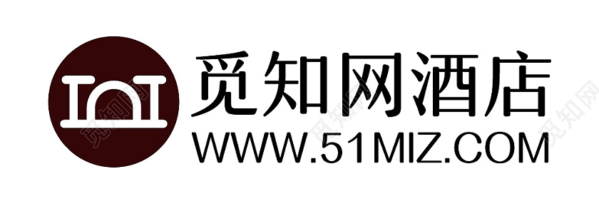 棕色几何商务风酒店文字LOGO设计酒店logo