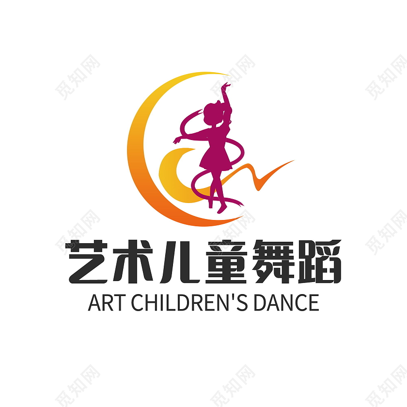 舞蹈学校标志跳舞标志logo模板设计舞蹈logo