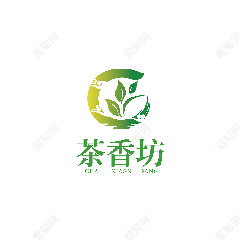 绿色茶标志茶logo茶vi茶叶标志茶叶logo