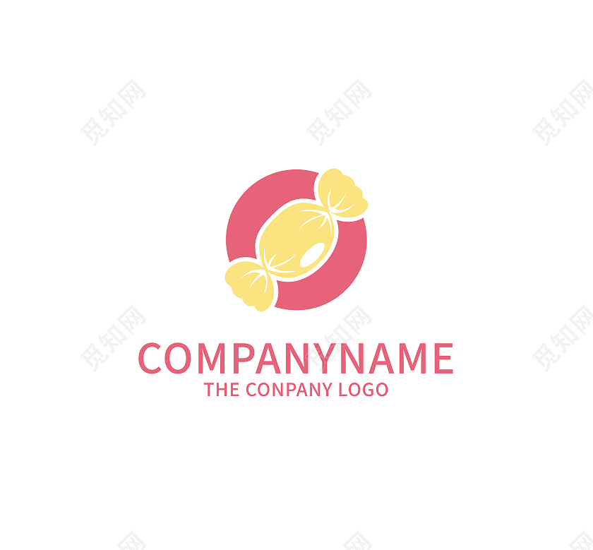 可爱卡通甜品糖果logo甜品标志甜品logo
