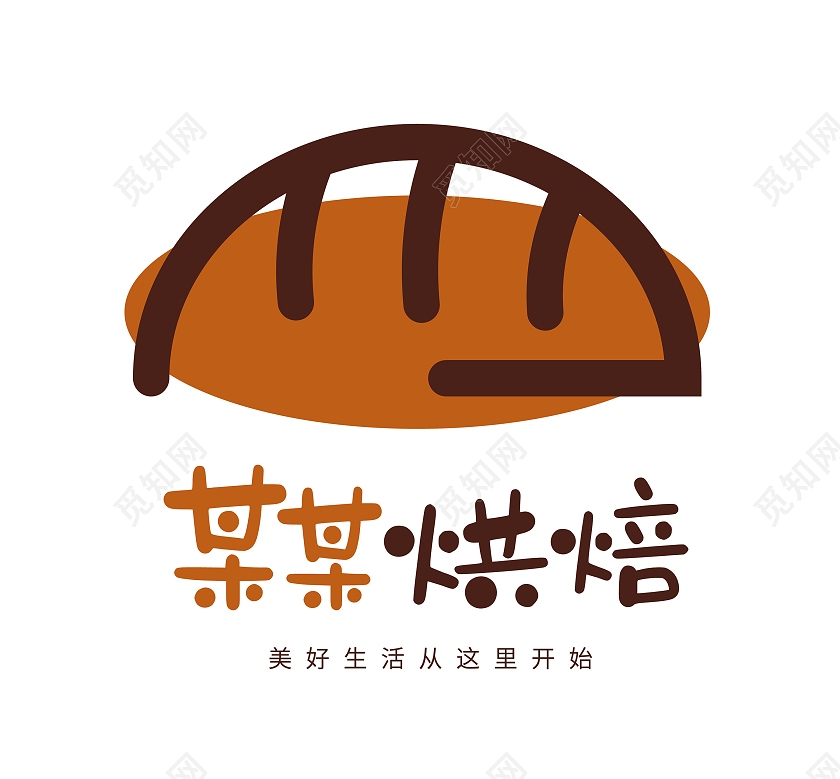 彩色卡通烘焙面包烘焙logo食品logo
