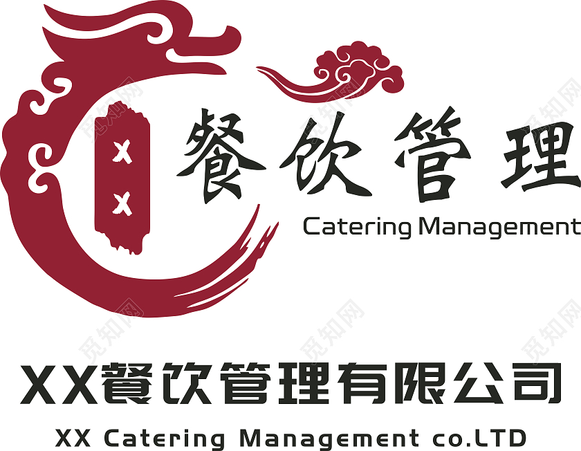 餐饮logo餐饮管理有限公司圆形logo