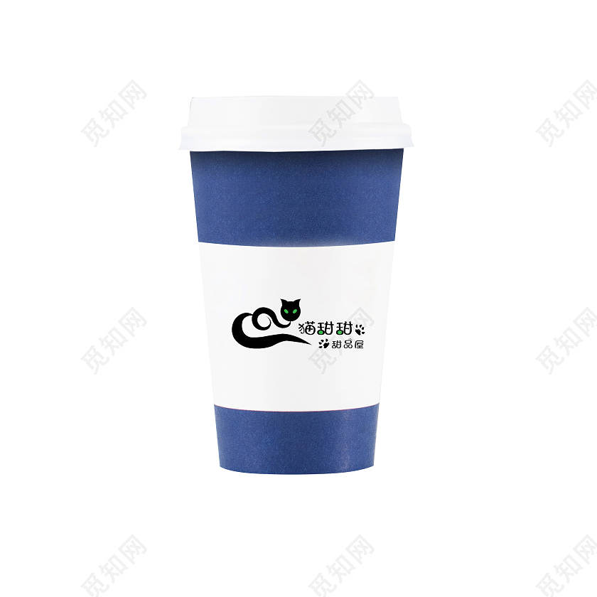 黑色绿色点缀猫系甜品店logo甜品logo设计