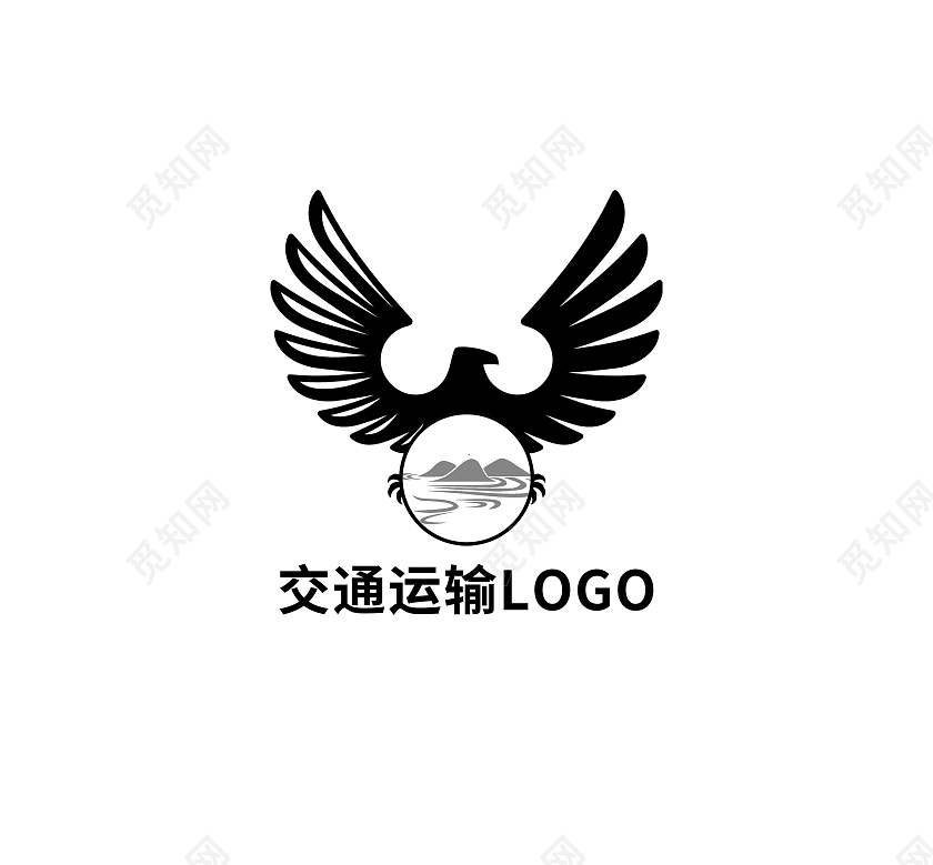 物流运输标志LOGO模板设计货车标志物流logo