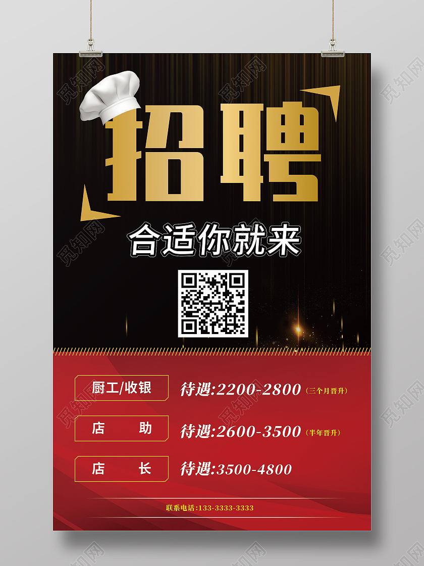 招聘海报厨工招聘收银招聘助理招聘店长招聘海报餐饮招聘海报