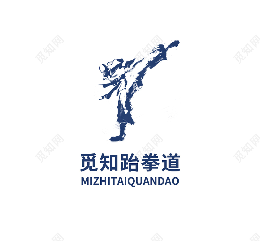 跆拳道招生培训标志LOGO模板设计跆拳道logo