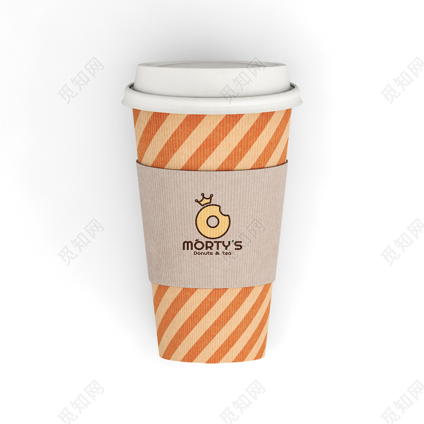 棕色为主橙色为辅的卡通logo设计甜品logo设计