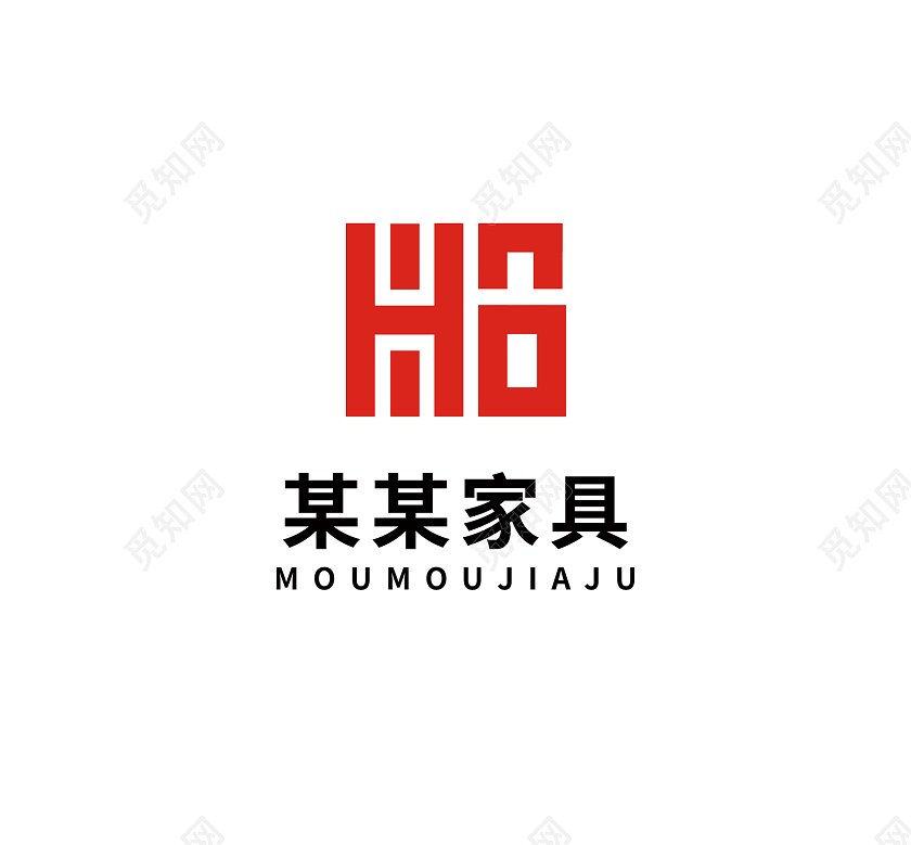 家具家居标志LOGO模板设计木材标志店铺logo家具logo