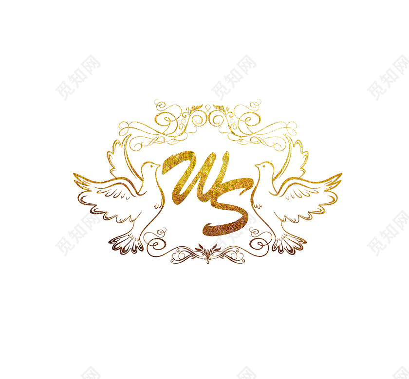 婚礼标志结婚婚庆LOGO字母logo婚礼字母logo