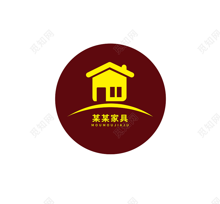 家具家居标志LOGO模板设计木材标志店铺logo家具logo