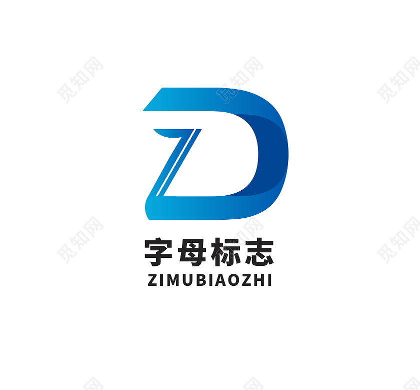 字母D标志logo模板设计店铺企业logo英文字母logo英文字母logo设计
