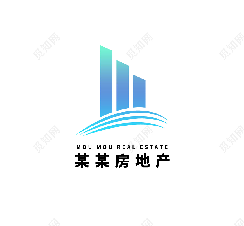 房地产标志楼房LOGO标识模板房子高楼LOGO房地产logo