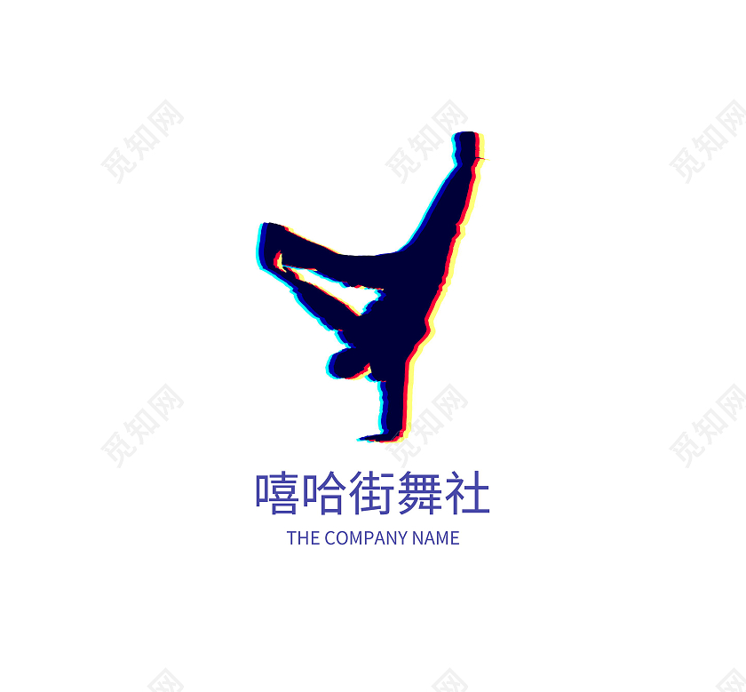 街舞LOGO跳舞标志标识模板设计舞蹈LOGO街舞logo