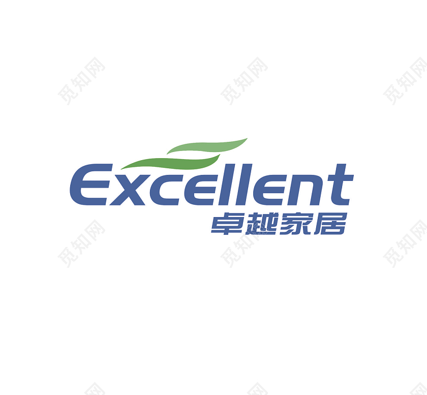绿色风味卓越家具logo标志了
