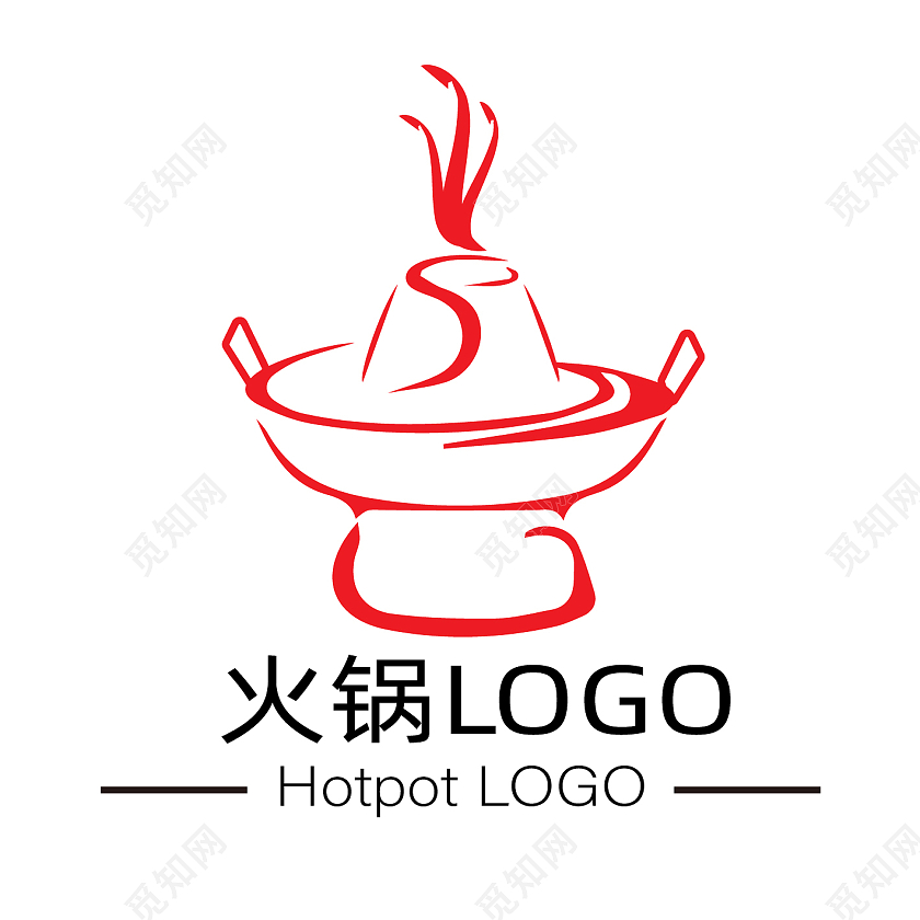 红色 国朝餐饮火锅LOGO民国风logo国潮logo