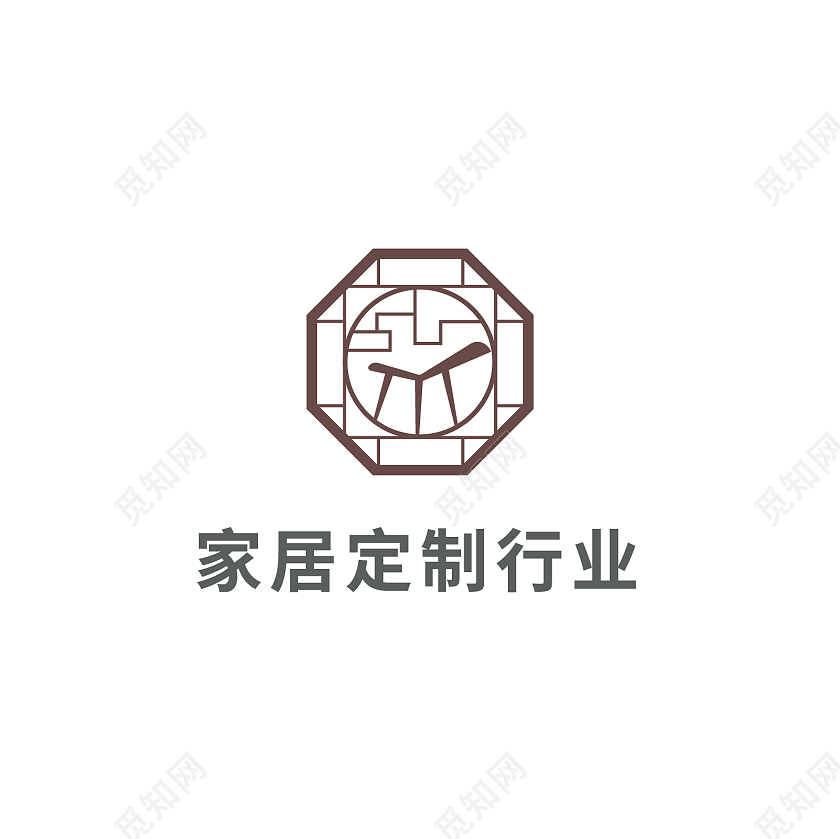 绿色中国风家居定制行业LOGO设计家具logo
