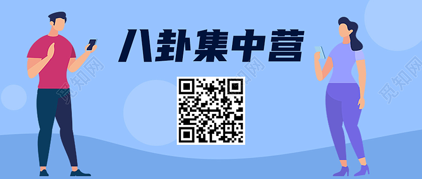蓝色简约八卦集中营八卦公众号封面