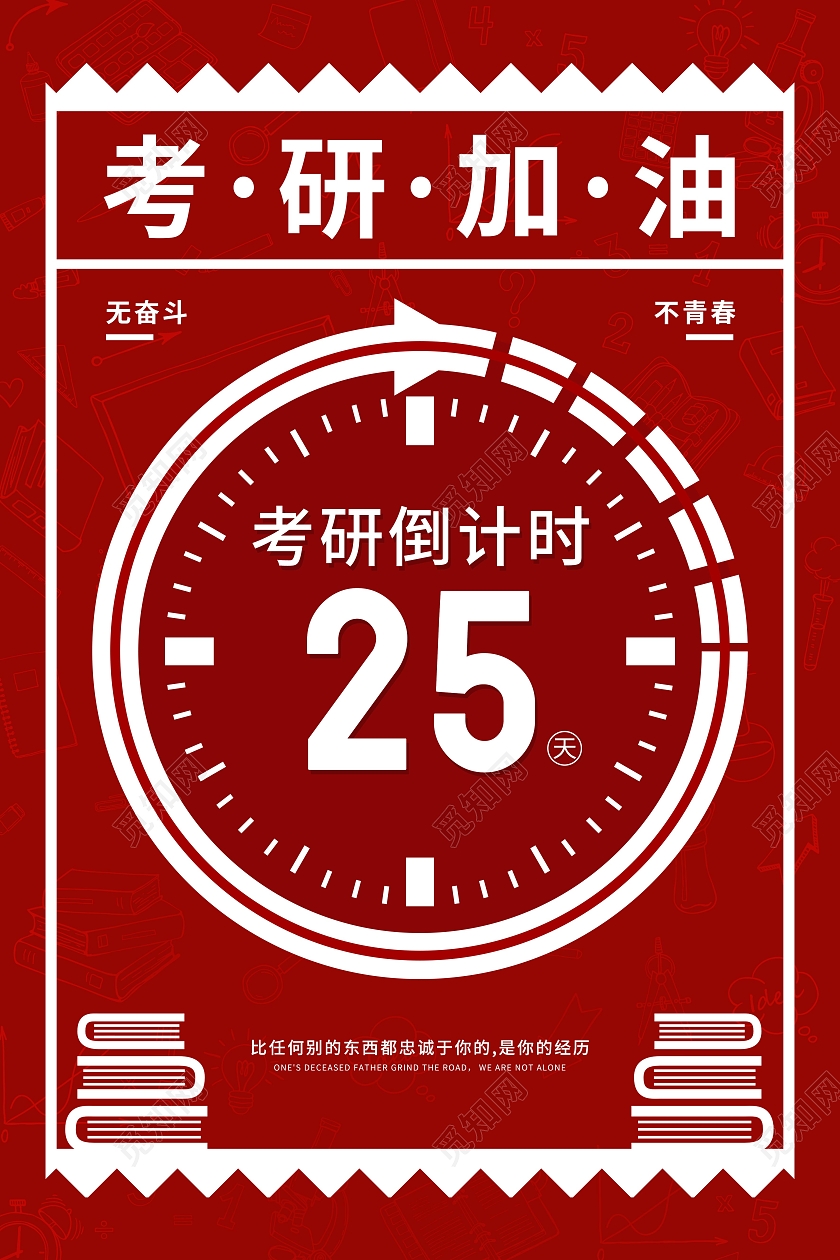 红色大气创意2021考研冲刺倒计时宣传海报