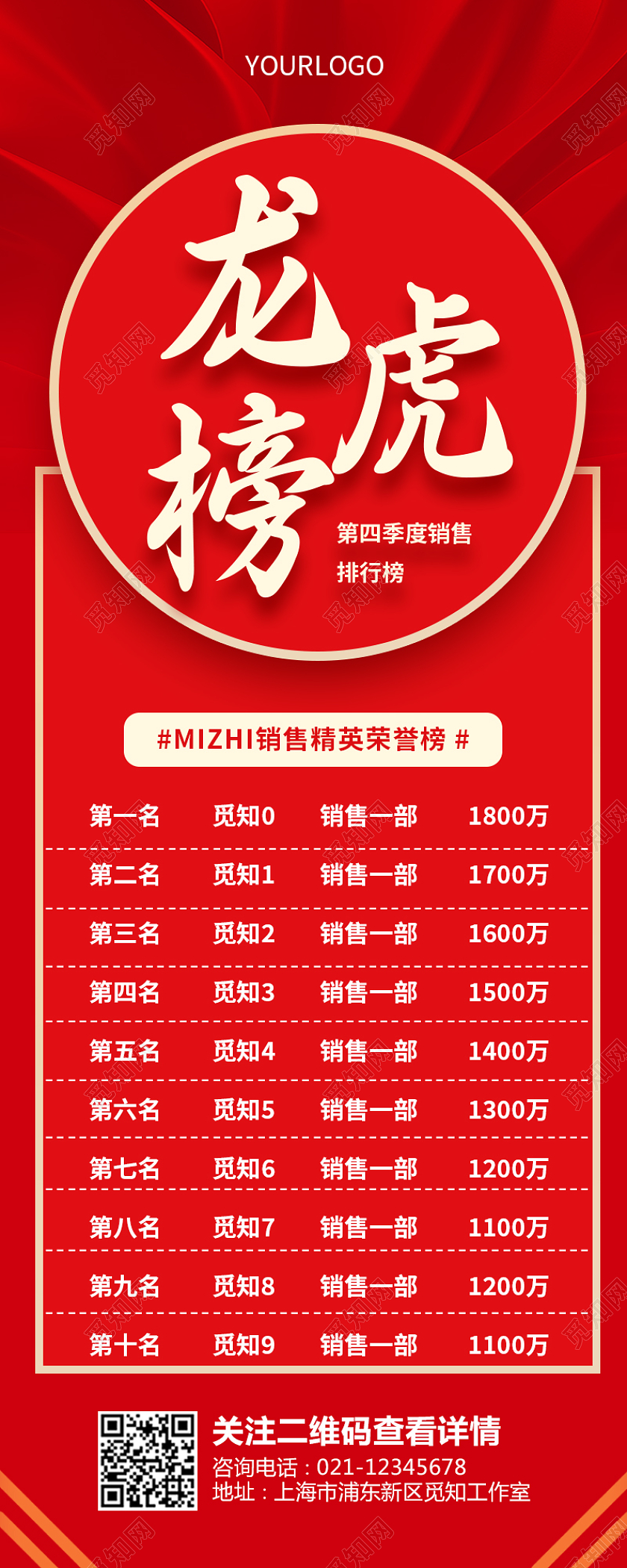 红色简约大气喜庆龙虎榜龙虎榜长图