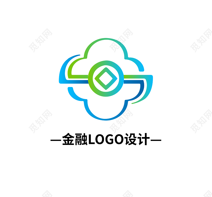 金融财产标志金融LOGO金融标识模板设计金融logo