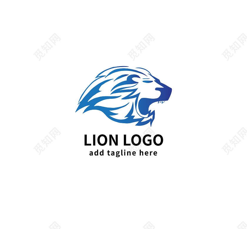 狮子动物标志logo模板设计动物logo