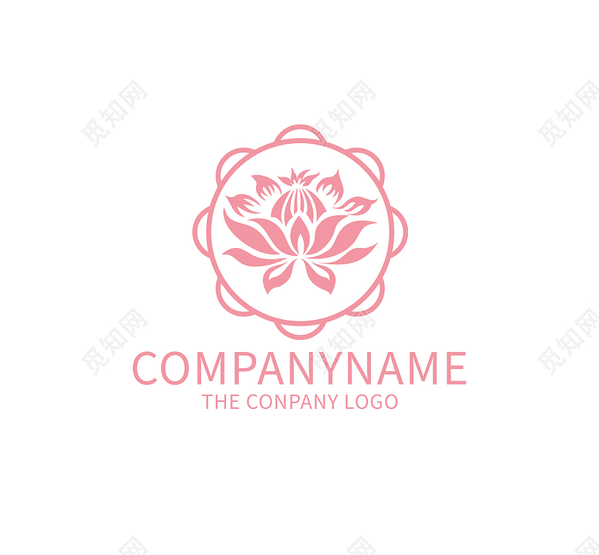 花标志花朵标志logo模板设计花logo