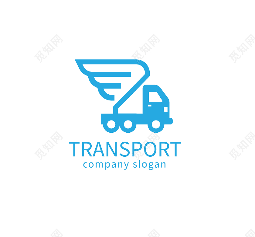物流运输标志LOGO模板设计货车标志物流logo