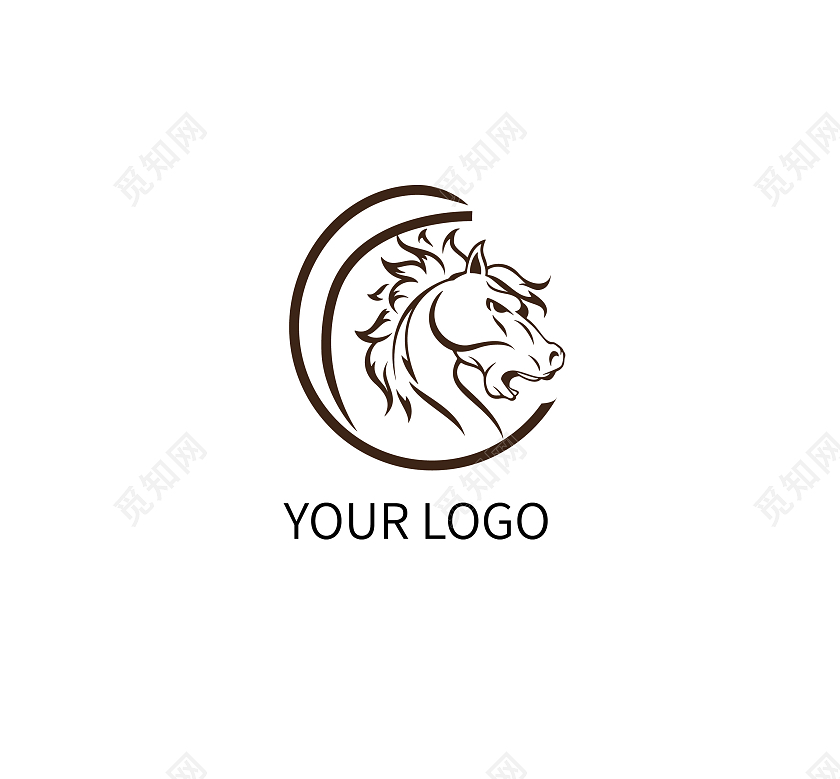 马奔腾标志动物马LOGO模板设计LOGO公司企业logo马logo
