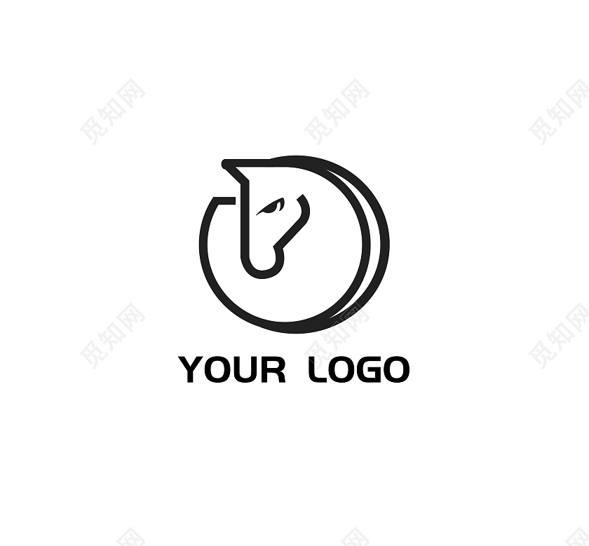 马奔腾标志动物马LOGO模板设计LOGO公司企业logo马logo