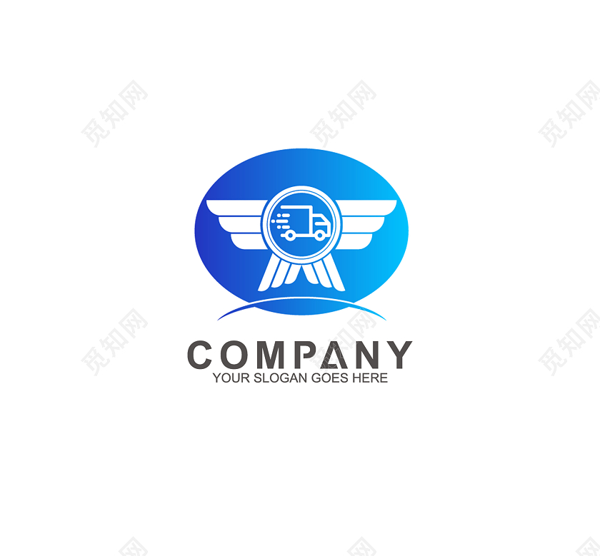 物流运输标志LOGO模板设计货车标志物流logo