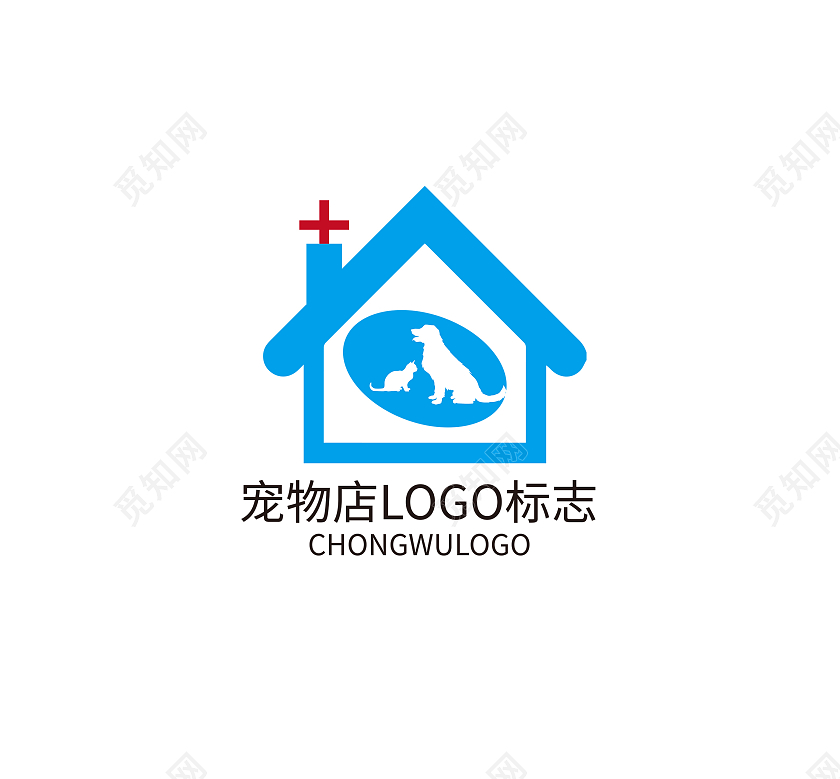 宠物标志logo模板设计宠物店logo宠物logo店铺logo