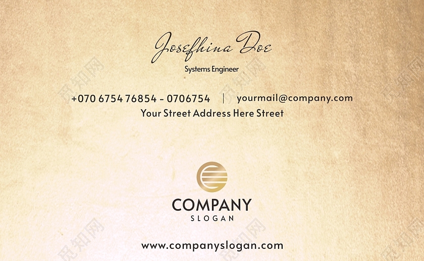 金色质感高端商务名片外贸名片