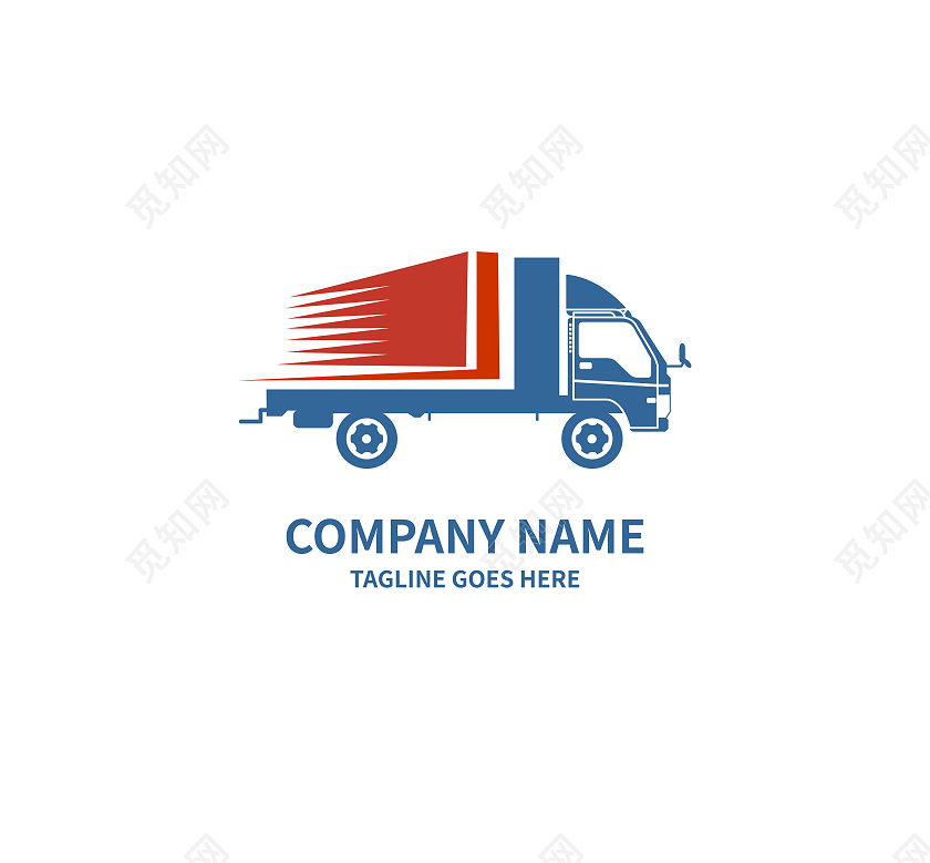 物流运输标志LOGO模板设计货车标志物流logo