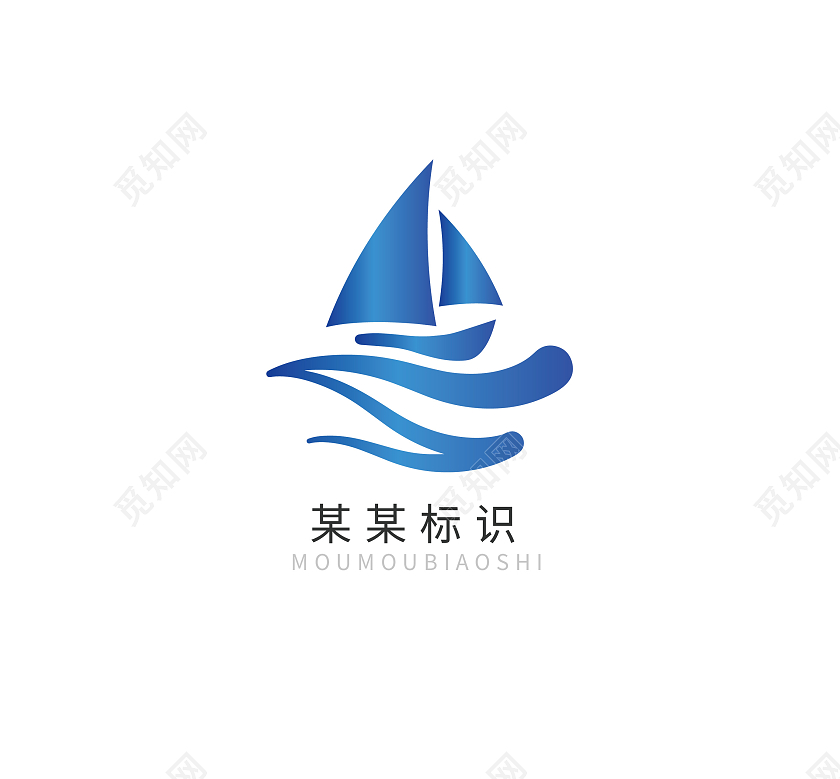 帆船标志logo模板帆船logo设计